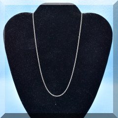J03. 14K white gold chain. 16” - $135